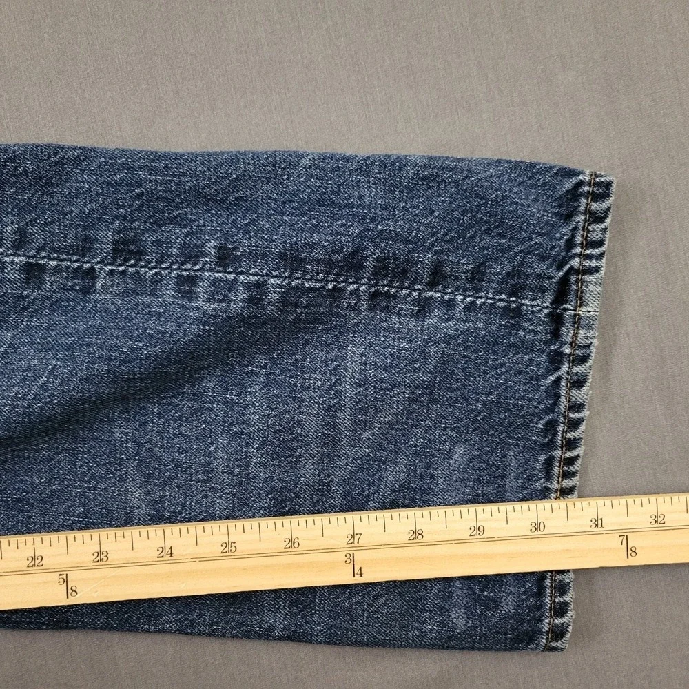 J. Crew Mens‎ 33W 32L Vintage Slim Jeans Distressed Blue Cotton